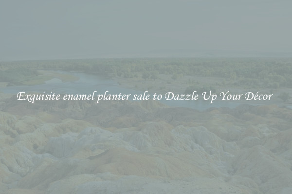 Exquisite enamel planter sale to Dazzle Up Your Décor  