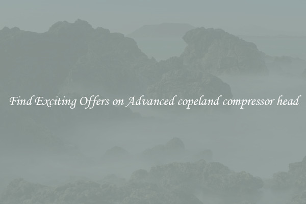 Find Exciting Offers on Advanced copeland compressor head