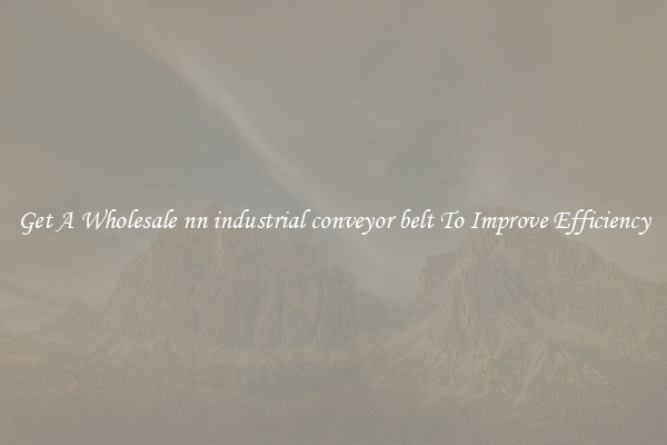 Get A Wholesale nn industrial conveyor belt To Improve Efficiency