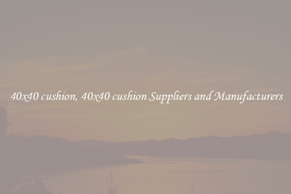 40x40 cushion, 40x40 cushion Suppliers and Manufacturers