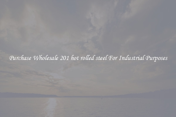 Purchase Wholesale 201 hot rolled steel For Industrial Purposes