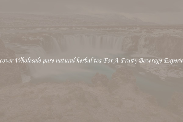 Discover Wholesale pure natural herbal tea For A Fruity Beverage Experience 