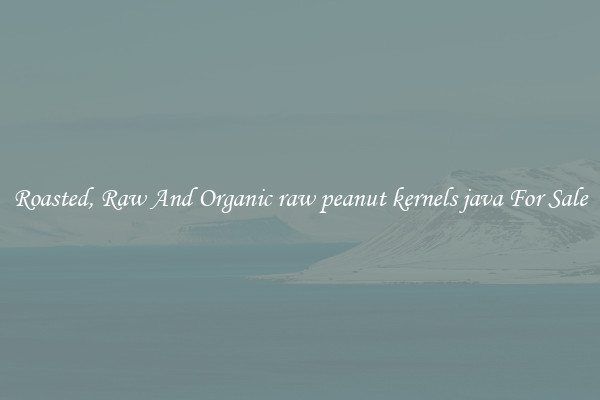 Roasted, Raw And Organic raw peanut kernels java For Sale