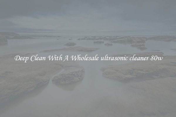 Deep Clean With A Wholesale ultrasonic cleaner 80w